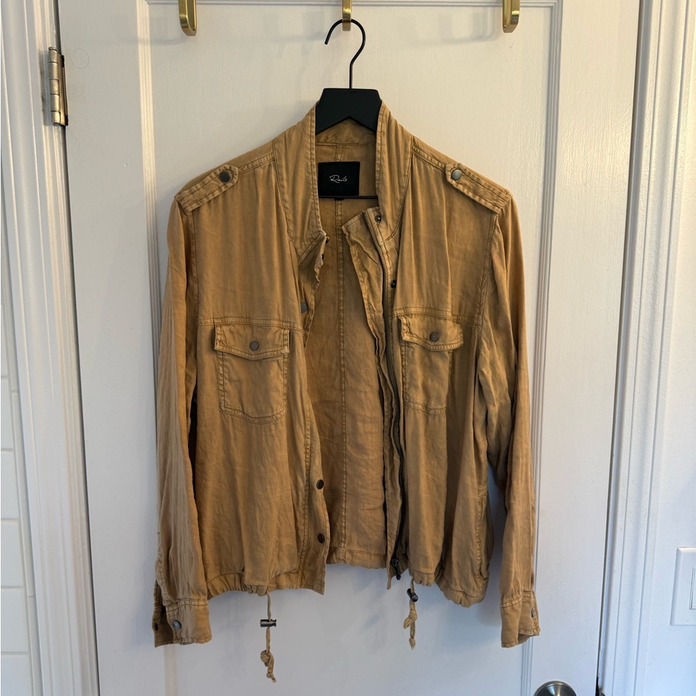 RAILS Women’s Linen Blend Utility Jacket | Tan, L